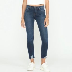 Hudson Nico Jeans size 29 Chewed Hem Ankle Skinny
